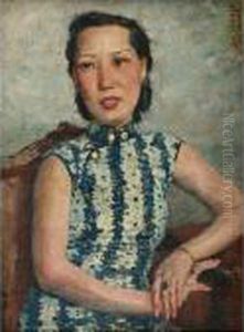 Portrait Of Mrs. Xue Xia by Xu Beihong