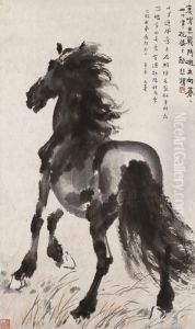 A Stallion by Xu Beihong