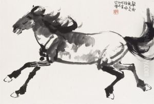 A Running Horse by Xu Beihong