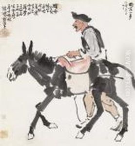 Riding On A Donkey by Xu Beihong