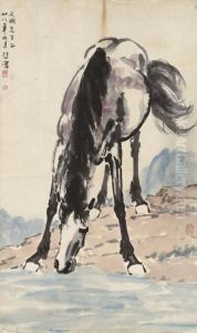 Horse Drinking by Xu Beihong