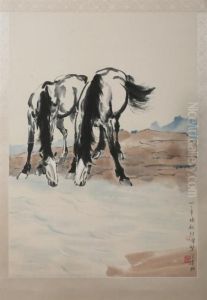 Horses by Xu Beihong
