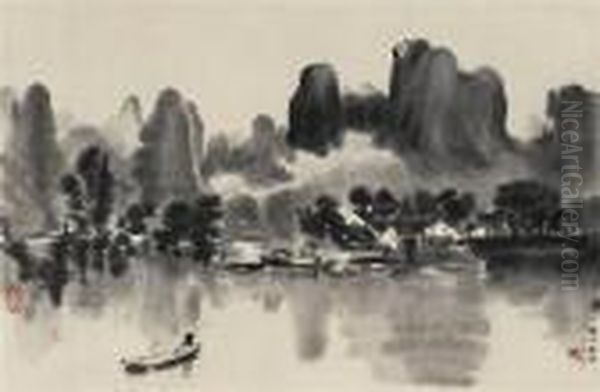 Li River In The Spring Rain - view 1