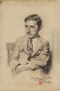 Sketch Of Jacques Reclus by Xu Beihong