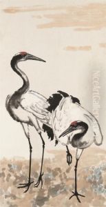Cranes by Xu Beihong