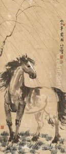 Stallion In The Wind by Xu Beihong