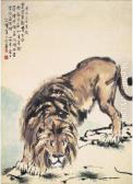 Crouching Lion - view 1