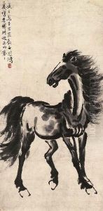 Standing Horse by Xu Beihong
