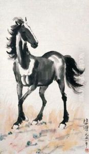 Standing Horse by Xu Beihong