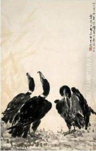 Cormorants by Xu Beihong