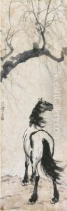 Horse In The Wind by Xu Beihong