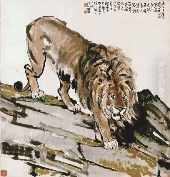 Awakening Lion - view 1
