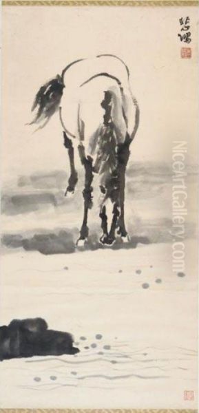 Grazing Horse - view 1