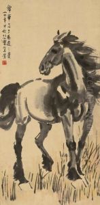 Standing Horse by Xu Beihong
