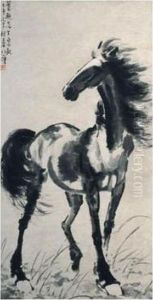 Standing Horse by Xu Beihong