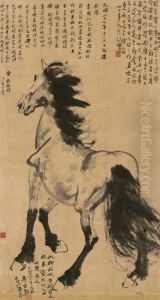Standing Horse by Xu Beihong
