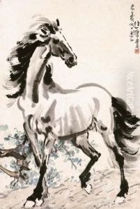 Standing Horse by Xu Beihong
