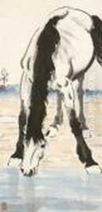 Horse Drinking Water by Xu Beihong