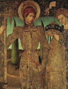 Triptych of Saint George 1459-60 by Jaume Huguet