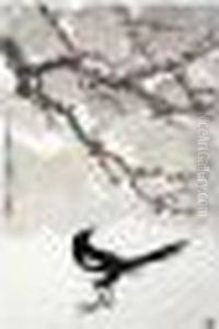 Peach Blossom With A Magpie by Xu Beihong