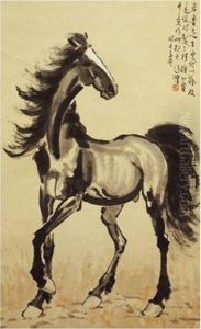 Standing Horse by Xu Beihong