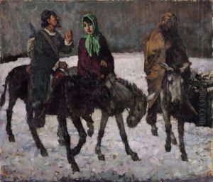 The Three Riders by Xu Beihong