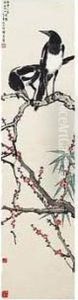 Magpie On A Plum Blossoms Branch by Xu Beihong