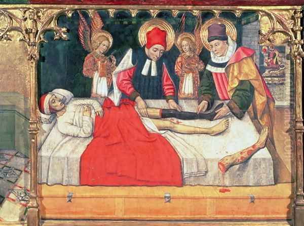 SS Cosmas and Damian graft the leg of a Black person onto the stump of deacon Justinian - view 1