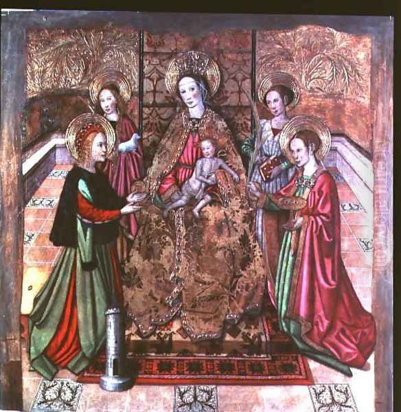 The Virgin and Child with St Ines and St Barbara - view 1