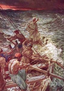 Jesus stilling the tempest