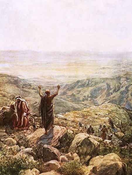 Balaam blessing Israel - view 1