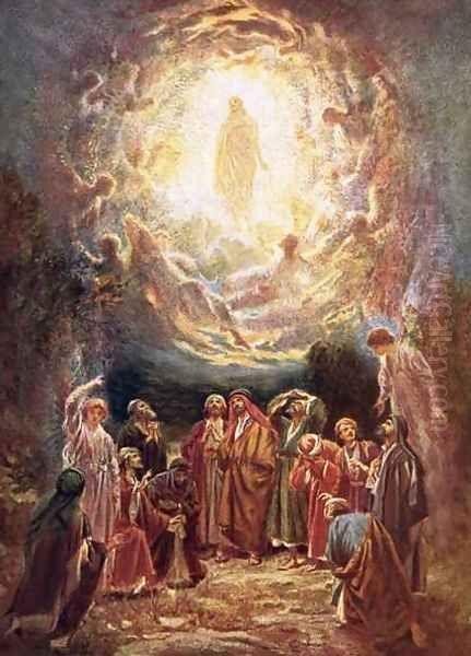 Jesus ascending into heaven - view 1