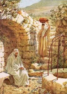Jesus resting by Jacobs Well