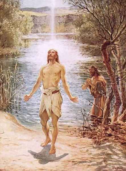 Christ baptised by John the Baptist - view 1