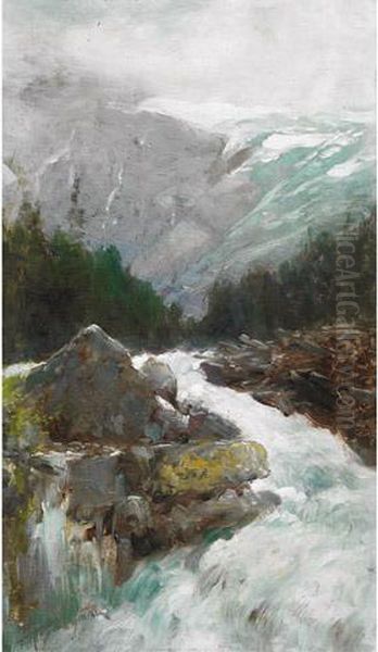 Cascade Near The Glacier - view 1