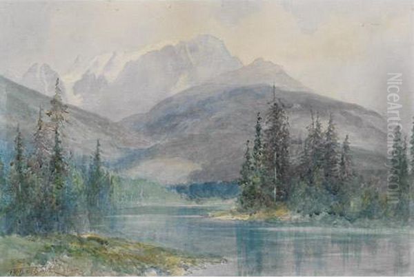 Snow-capped Mountains In The Rockies - view 1