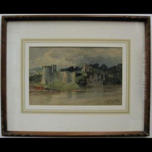Old Chepstow Castle by Frederic Marlett Bell-Smith