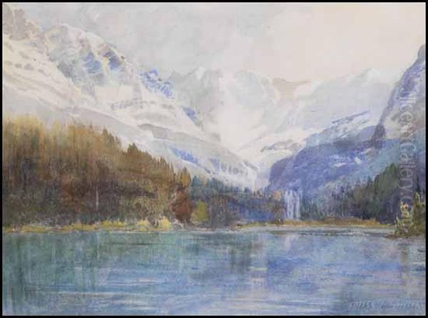 Landscape With Mountains And Lake - view 1