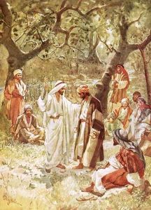 Jesus asking his disciples whom the people say he is