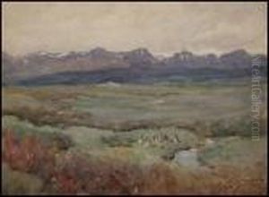 Indian Camp, Approach Of The Rockies, Alberta, Nwt