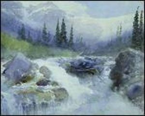 Mountain Torrent by Frederic Marlett Bell-Smith