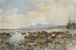 Rocky Shoreline by Frederic Marlett Bell-Smith