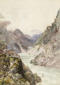 Indian Fishing - Platform Drying Rack, Fraser River