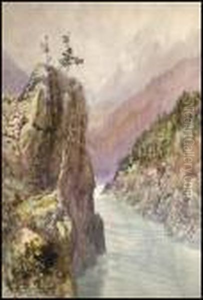 A Gorge In The Rockies - view 1