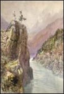 A Gorge In The Rockies by Frederic Marlett Bell-Smith