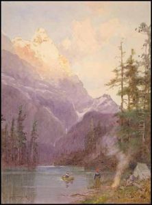 Camping In The Rockies by Frederic Marlett Bell-Smith
