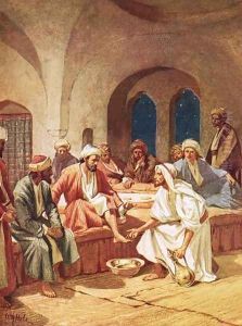 Jesus washing his disciples feet