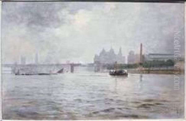 Grey Day On The Thames - view 1