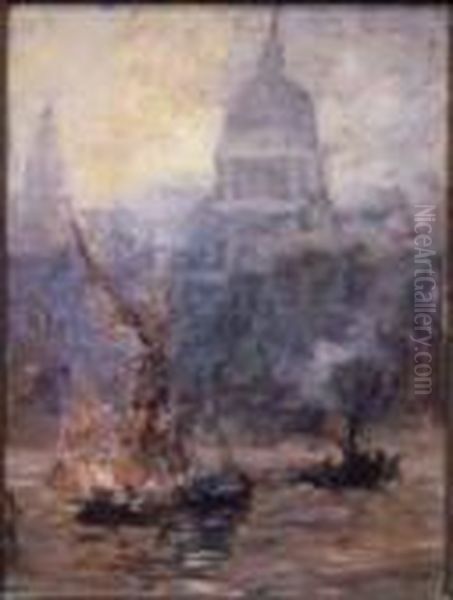 St. Paul's Cathedral From The Thames - view 1