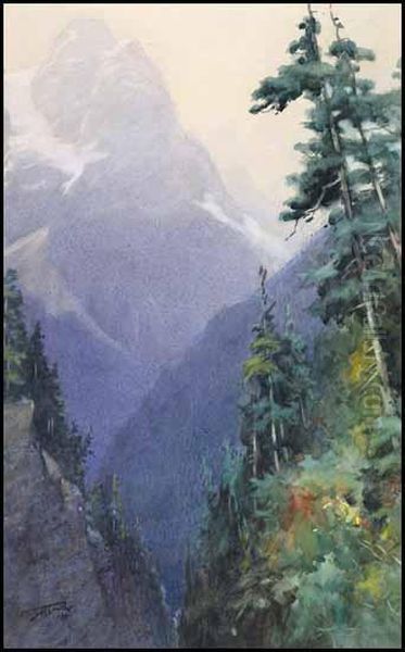Mount Stephen From The Yoho Valley - view 1